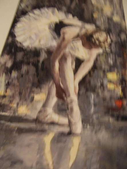 Hedva Ferencia Mixed media: "White Slippers"