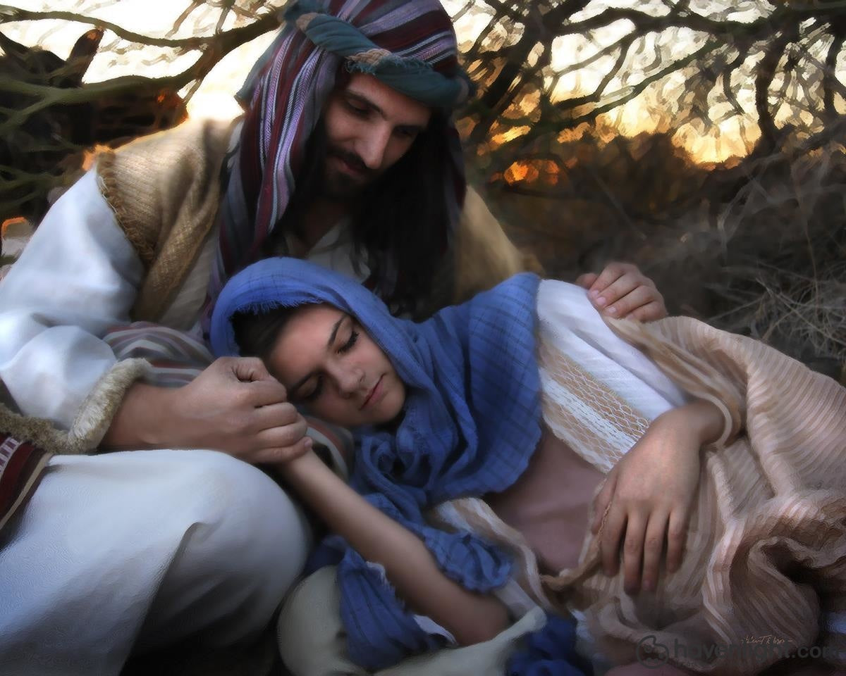 Helen Thomas Robson Fine Art Canvas Giclee: "Protect"