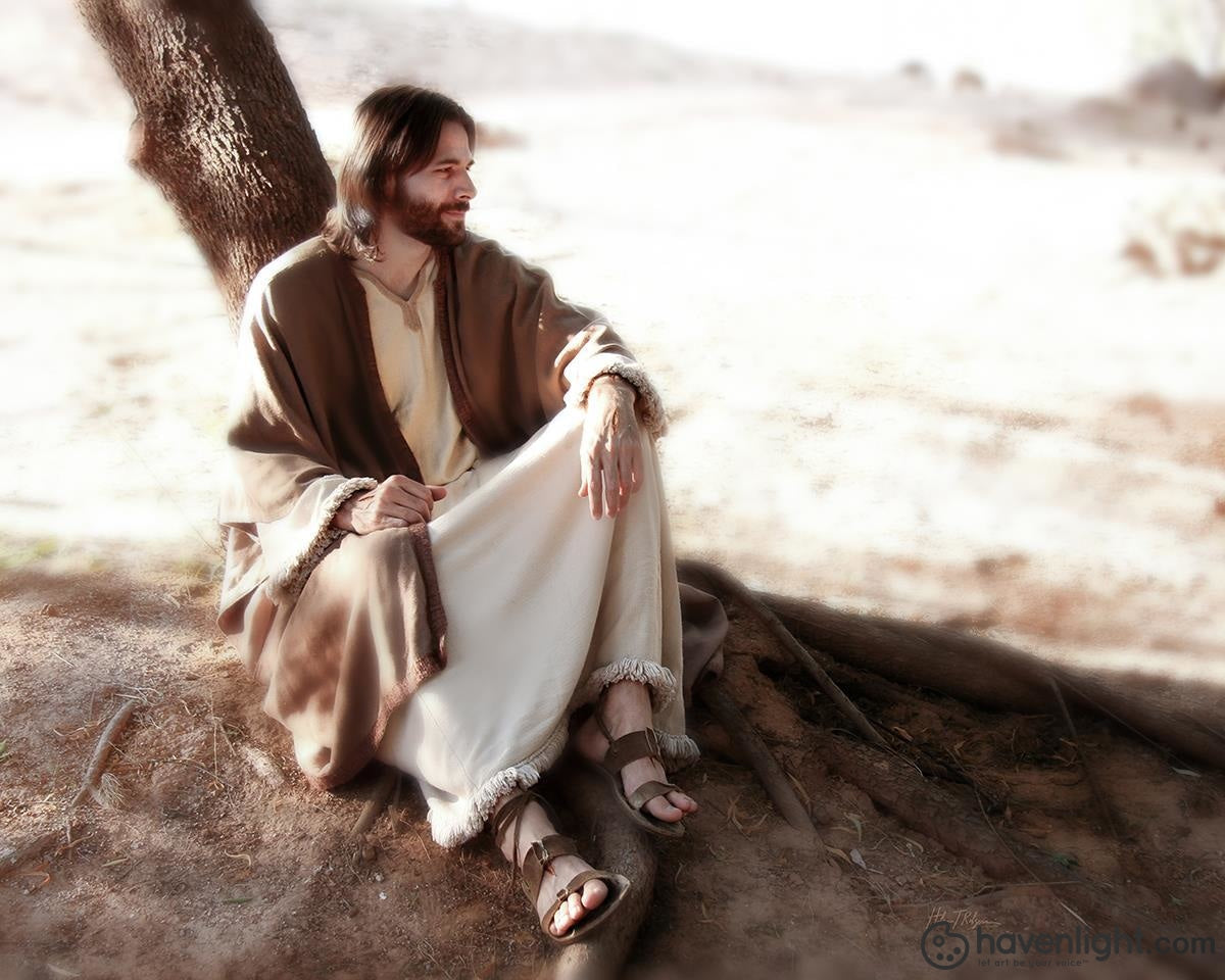 Helen Thomas Robson Fine Art Canvas Giclee: "The Solitude of Christ"