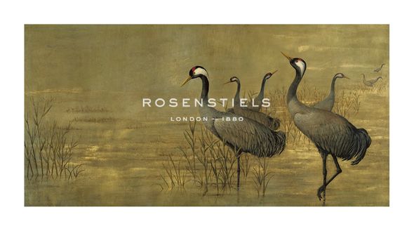 Helene Whitwell Hand Numbered Limited Edition Print on Paper :"Grey Cranes"