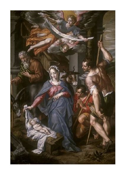 Hendrik De Clerck Fine Art Open Edition Gicl&eacute;e:"The Adoration of the Shepherds"