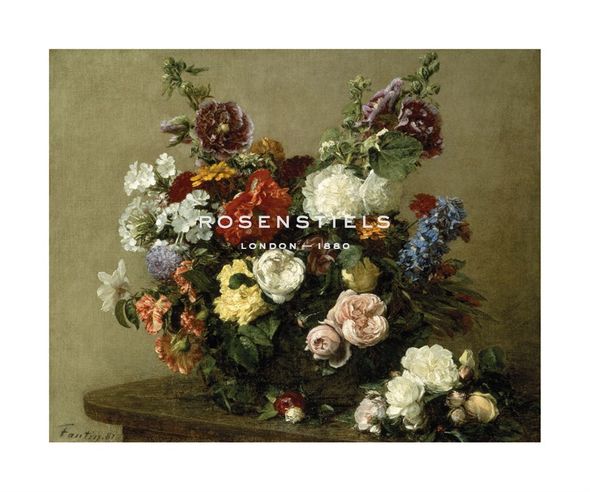 Henri Fantin-Latour Hand Numbered Limited Edition Print on Paper :"French Roses And Peonies"