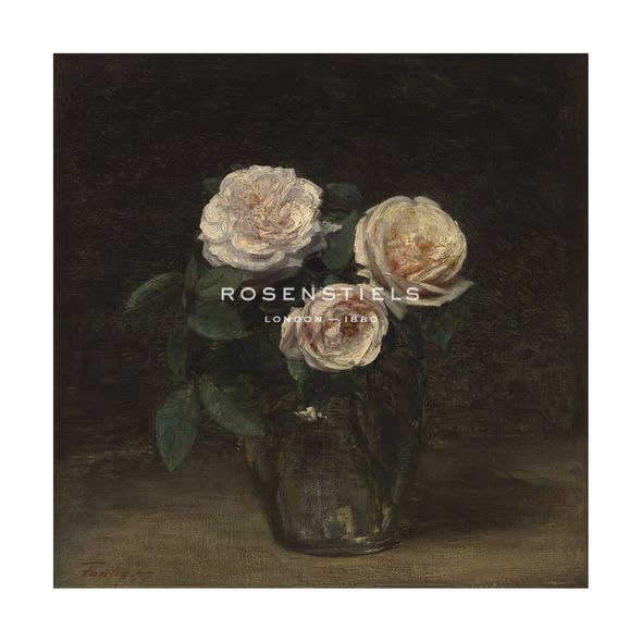 Henri Fantin-Latour Hand Numbered Limited Edition Print on Paper :"Still Life With Roses"