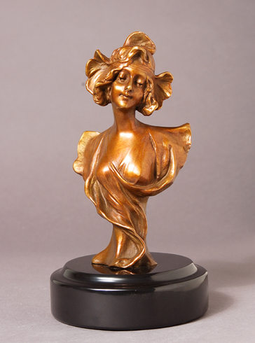 Henri Jacobs Handcrafted Solid Bronze Sculpture:"Rue de Plaisir"