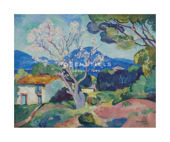 Henri Manguin Hand Numbered Limited Edition Print on Paper :"Amandier en Fleurs"