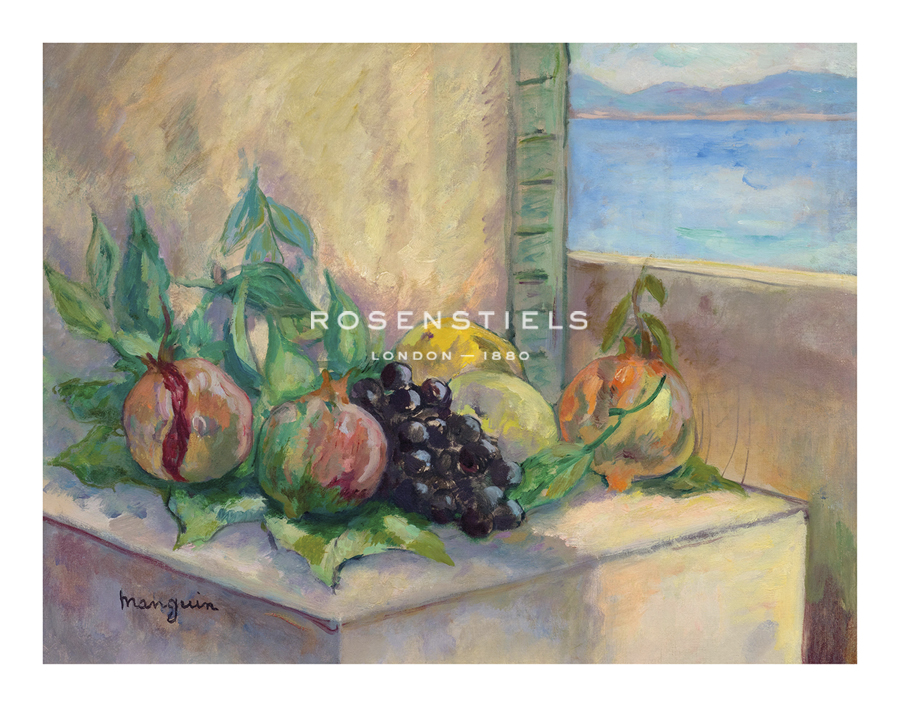 Henri Manguin Hand Numbered Limited Edition Print on Paper :"Grenades et Raisins"