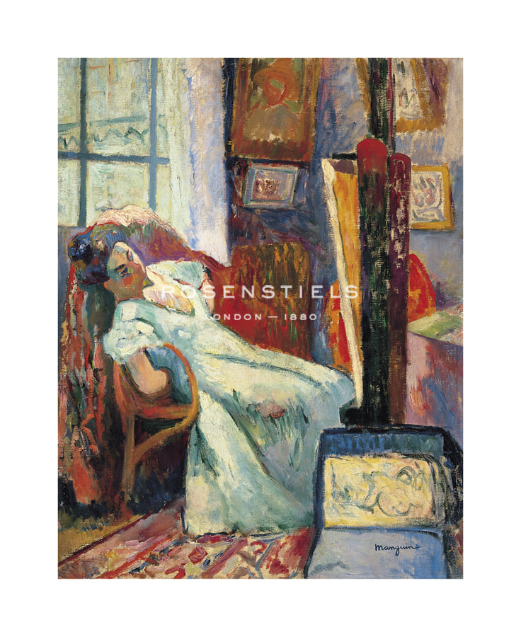 Henri Manguin Hand Numbered Limited Edition Print on Paper :"Model at Rest"