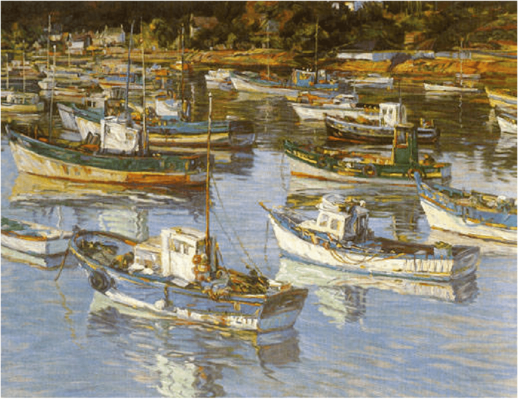 Henri Plisson Artist Signed Limited Edition Serigraph on paper:"Ebb Tide"