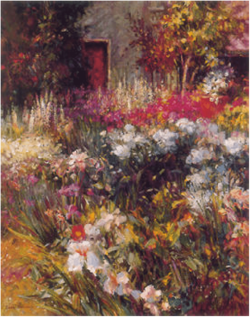 Henri Plisson Artist Signed Limited Edition Serigraph on paper:"The Red Door"