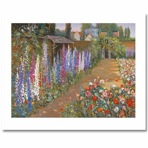 Henri Plisson Limited Edition Serigraph Print: "Garden Passage" Henri Plisson Limited Edition Serigraph Print: "Garden Passage"