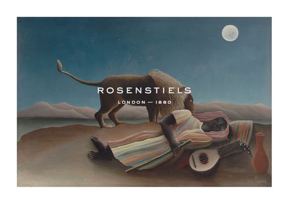 Henri Rousseau Hand Numbered Limited Edition Print on Paper :"The Sleeping Gypsy, 1897"