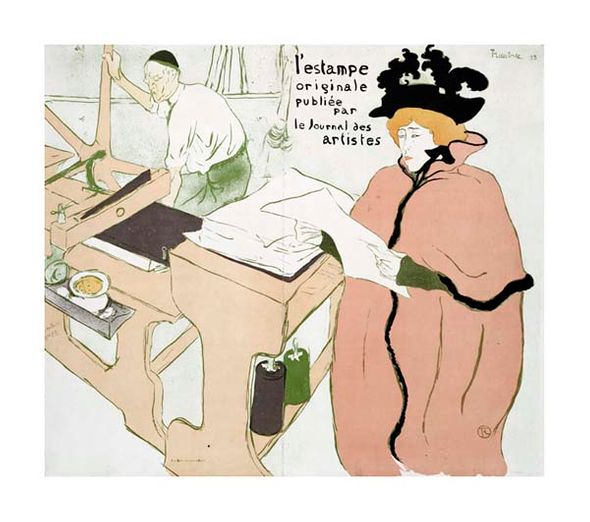 Henri Toulouse-Lautrec Fine Art Open Edition Gicl&eacute;e:"Cover for L'Estampe Originale"