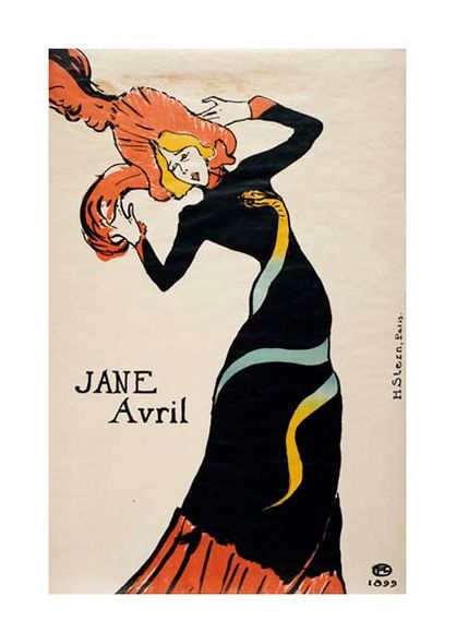 Henri Toulouse-Lautrec Fine Art Open Edition Gicl&eacute;e:"Jane Avril"