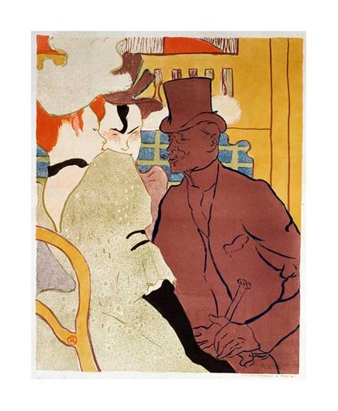 Henri Toulouse-Lautrec Fine Art Open Edition Gicl&eacute;e:"L' Anglais au Moulin Rouge"