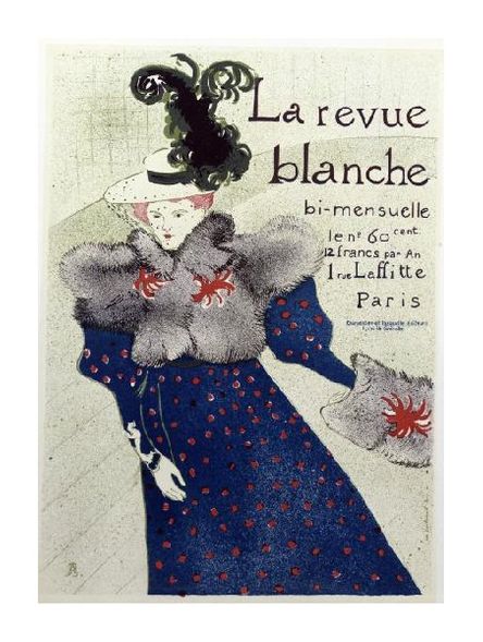 Henri Toulouse-Lautrec Fine Art Open Edition Gicl&eacute;e:"La Revue Blanche"