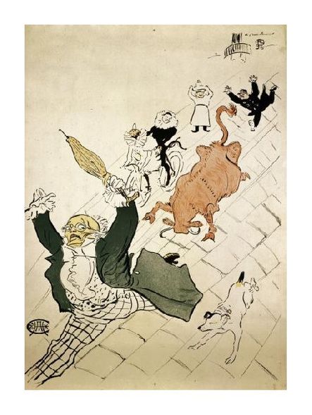 Henri Toulouse-Lautrec Fine Art Open Edition Gicl&eacute;e:"La Vache Enragee"