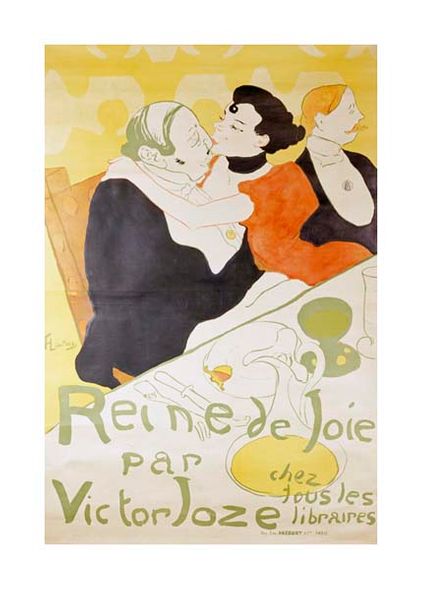 Henri Toulouse-Lautrec Fine Art Open Edition Gicl&eacute;e:"Reine de Joie"