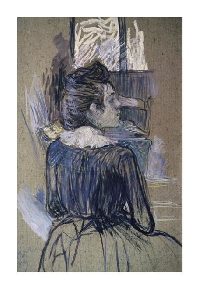 Henri Toulouse-Lautrec Fine Art Open Edition Gicl&eacute;e:"Woman at the Widow"