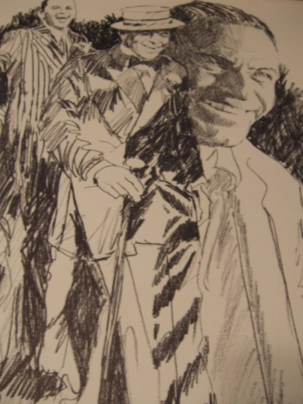 Henrie Limited Edition Serigraph on Paper: "Sinatra"
