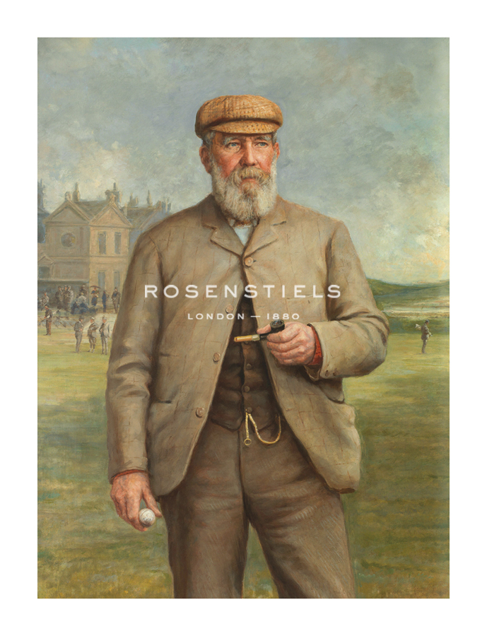 Henry Jamyn Brooks Hand Numbered Limited Edition Print on Paper :"Portrait of Tom Morris Senior"