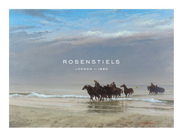 Henry Koehler Hand Numbered Limited Edition Print on Paper :"Polo Ponies"