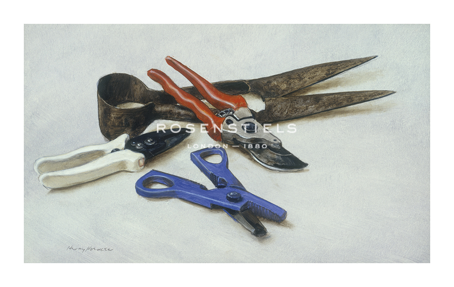 Henry Koehler Hand Numbered Limited Edition Print on Paper :"Secateurs and Shears"
