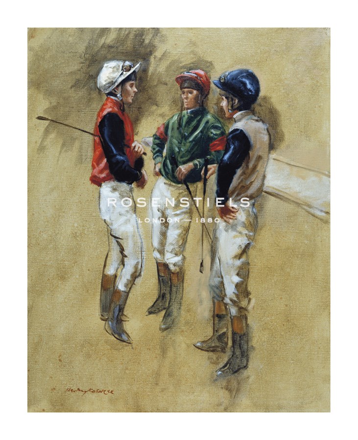 Henry Koehler Hand Numbered Limited Edition Print on Paper :"Three Jockeys"
