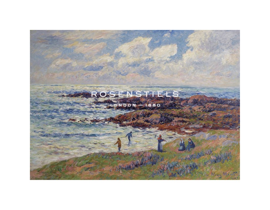 Henry Moret Hand Numbered Limited Edition Print on Paper :"La Recolte des Goemons a Nevez"