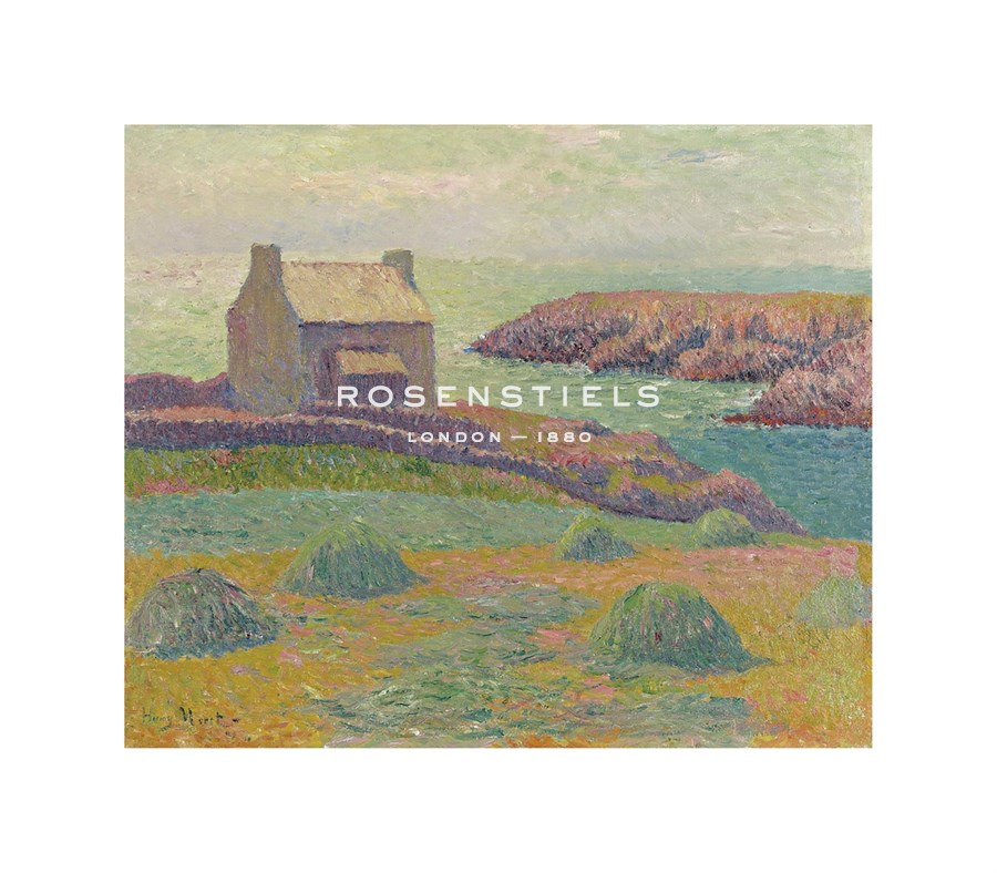 Henry Moret Hand Numbered Limited Edition Print on Paper :"Maison Sur La Colline"