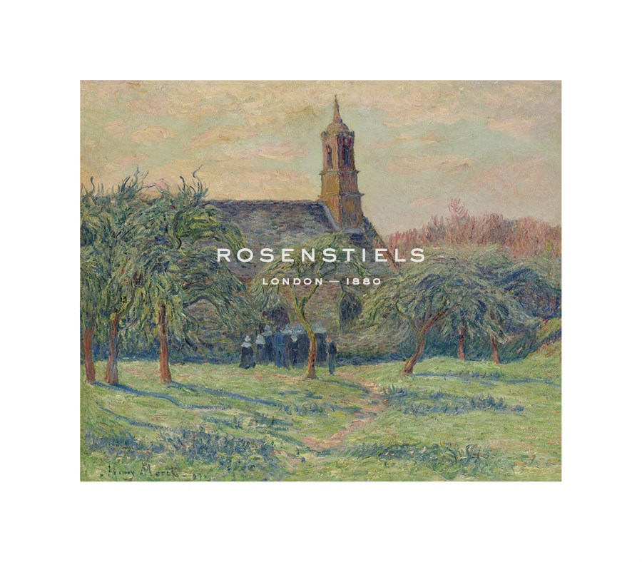Henry Moret Hand Numbered Limited Edition Print on Paper :"Une Eglise en Clohars-Carnoet"