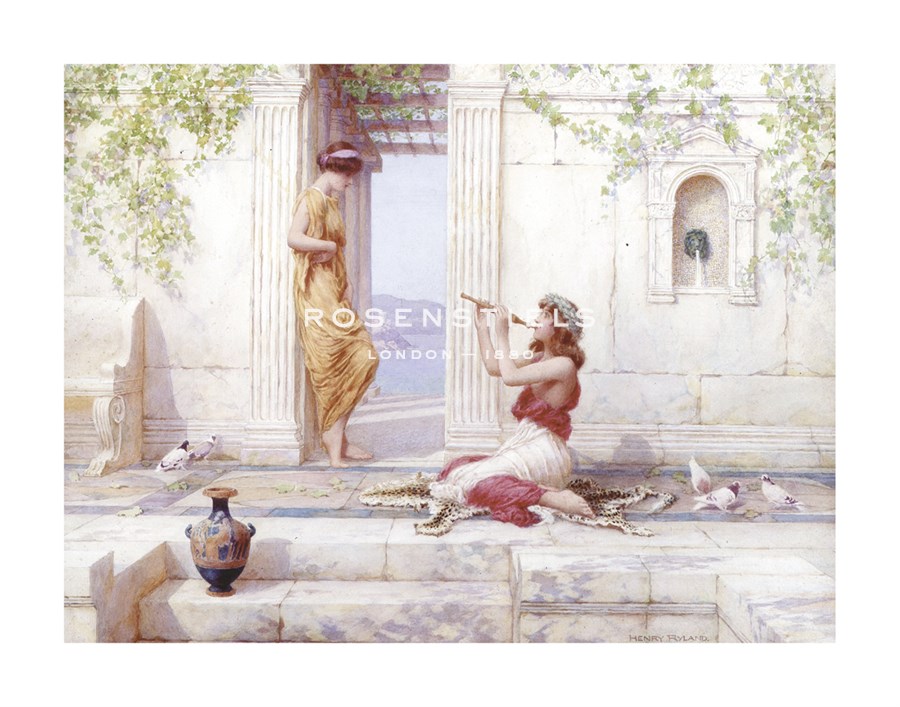 Henry Ryland Hand Numbered Limited Edition Print on Paper :"Summer Idyll"