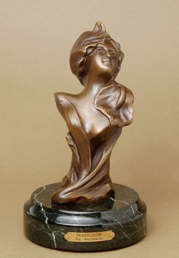 Henryk Kossowski, Jr. Handcrafted Solid Bronze Sculpture:"Moonglow"