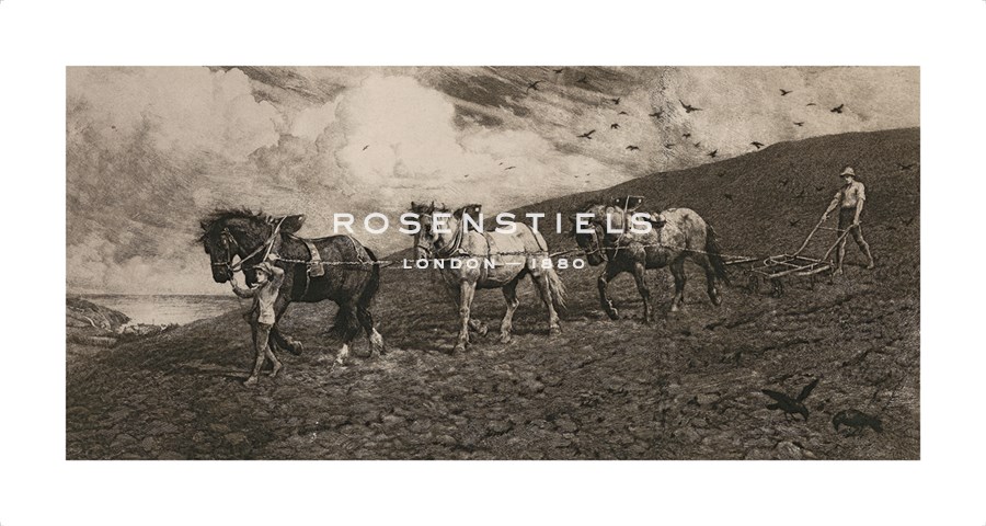 Herbert Dicksee Hand Numbered Limited Edition Print on Paper :"Against The Wind And Open Sky"