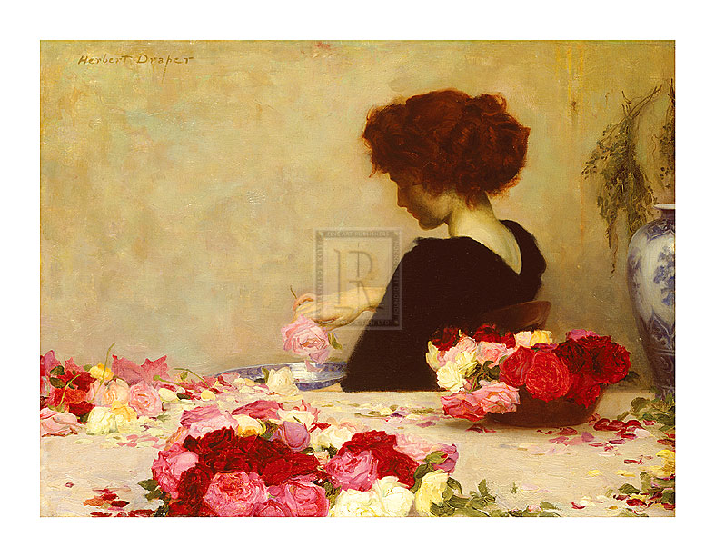 Herbert Draper Hand Numbered Limited Edition Print on Paper :"Pot Pourri"