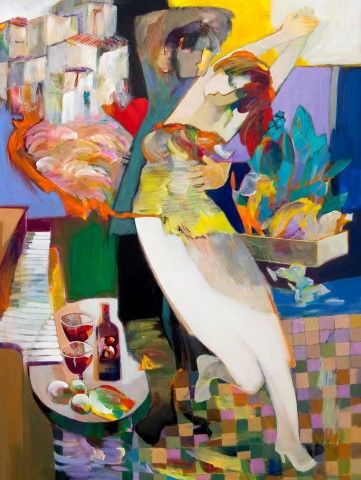 Hessam Abrishami 48x36 Artist Signed and Numbered Limited Edition:"Crazy in Love"