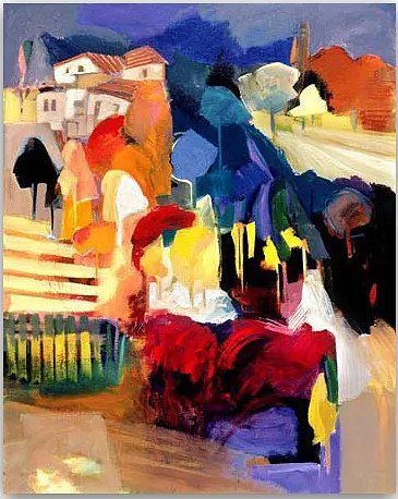 Hessam Abrishami Artist Signed Limited Edition Archival Canvas:"Agoura Road"
