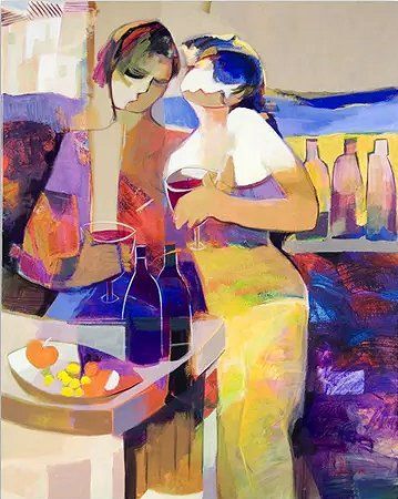 Hessam Abrishami Artist Signed Limited Edition Archival Canvas:"Sweet Aroma"