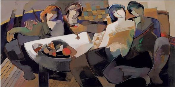 Hessam Abrishami Artist Signed Limited Edition Archival Canvas:"Splendid Evening"