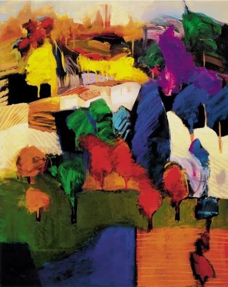 Hessam Abrishami Artist Signed Limited Edition Archival Canvas:"Sunset Hills"