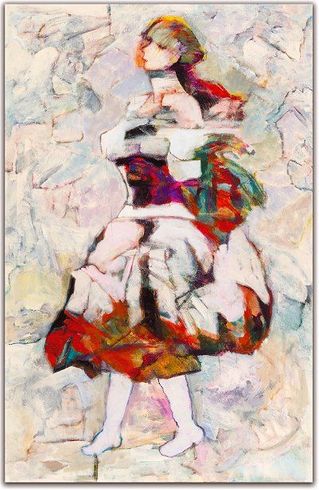 Hessam Abrishami Artist Signed Limited Edition Canvas Giclee:"Stylish"