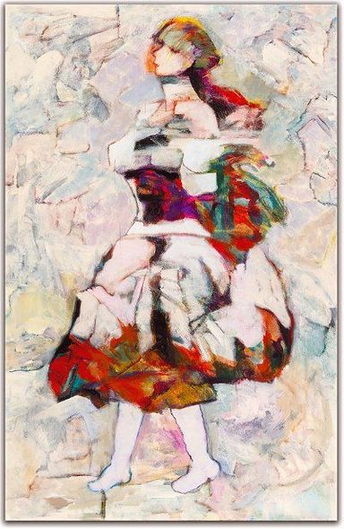 Hessam Abrishami Artist Signed Limited Edition Canvas Giclee:"Stylish"