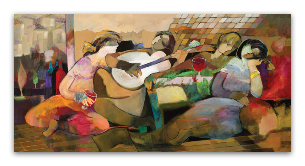 Hessam Abrishami Hand Signed and Numbered Limited Edition Archival Print on Canvas:"Afternoon Memory"