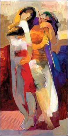 Hessam Abrishami Handsigned and Numbered Limited Edition Giclee on Canvas: "Color of Passion"