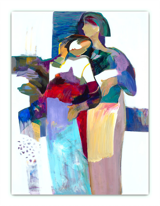 Hessam Abrishami Handsigned and Numbered Limited Edition Giclee on Canvas:"Sweet Connect"