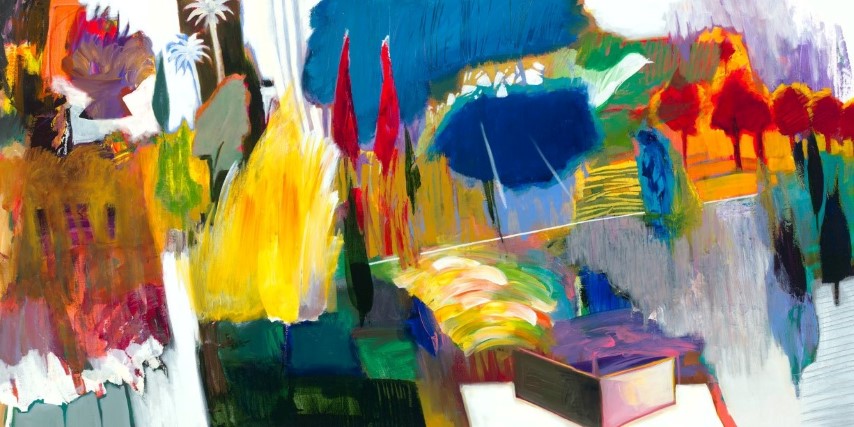 Hessam Abrishami 30x60 Metal Sublimation Limited Edition on Metal:"Palm Horizon"