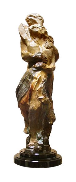 Hessam Abrishami Limited Edition Bronze Sculpture:"Embrace "