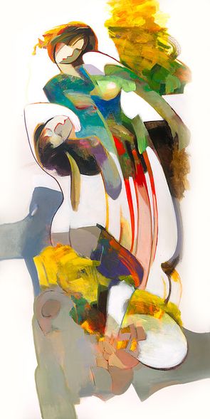 Hessam Abrishami Limited Edition 60x30 Canvas Giclee:"Young and Free"