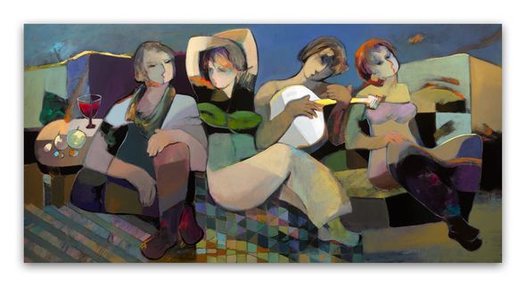Hessam Abrishami 30x60 Artist Signed Limited Edition Canvas Giclee:"Summer Night"