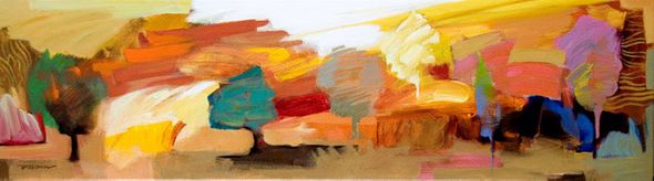 Hessam Handsigned and Numbered Limited Edition Giclee on Canvas:" Indian Summer"