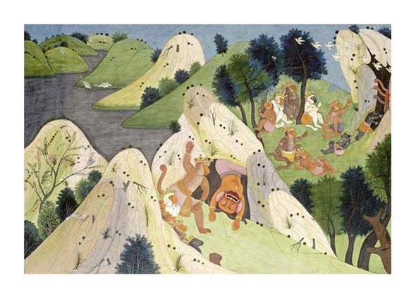 Hindur Fine Art Open Edition Giclée:"Hindur and Some Monkey Princes"